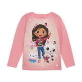 Minymo - Gabby's Dukkehus Langærmet T-Shirt - Strawberry Ice